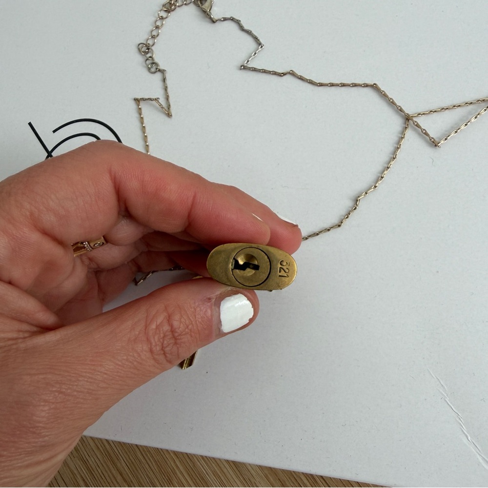 Louis Vuitton lock and key repurposed necklace - Picture 4 of 4